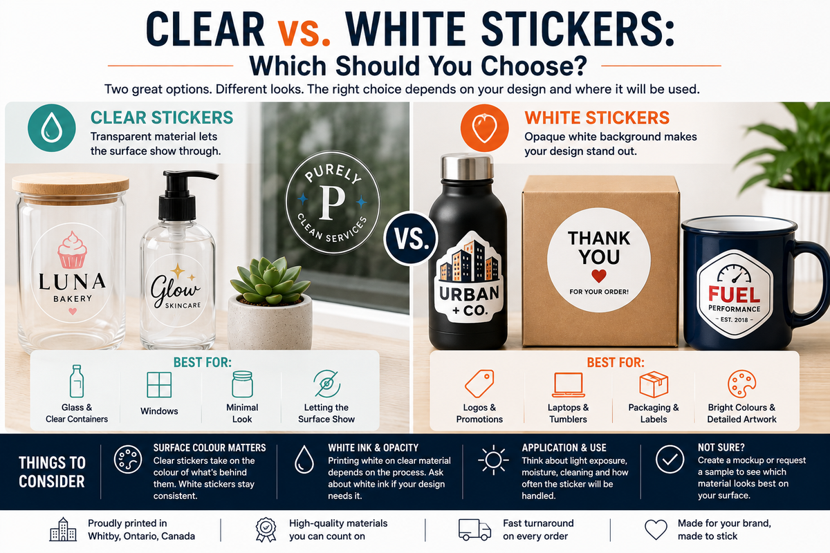 Clear vs. White Stickers: Which Should You Choose?