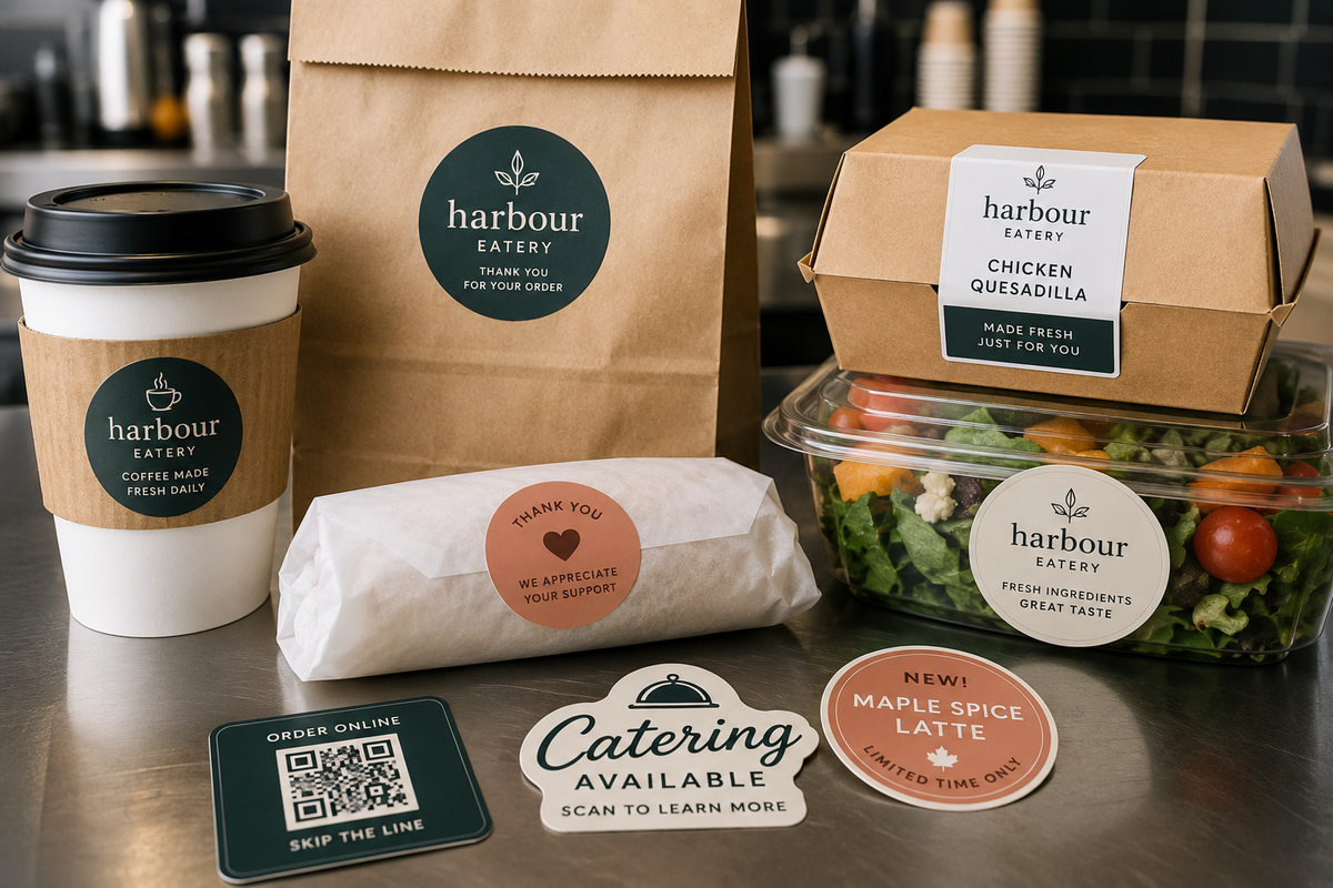 Custom Stickers for Restaurants & Food Businesses: 15 Practical Uses