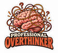 Professional Overthinker Die-Cut Sticker