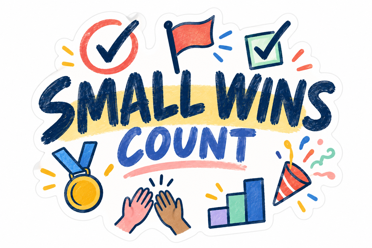 Small Wins Count Die-Cut Sticker