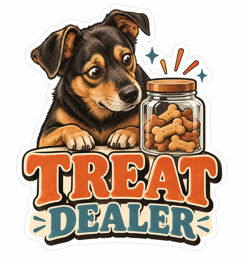 Treat Dealer Die-Cut Sticker