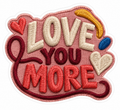 Love You More Die-Cut Sticker