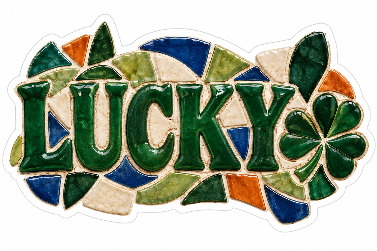 Lucky Die-Cut Sticker