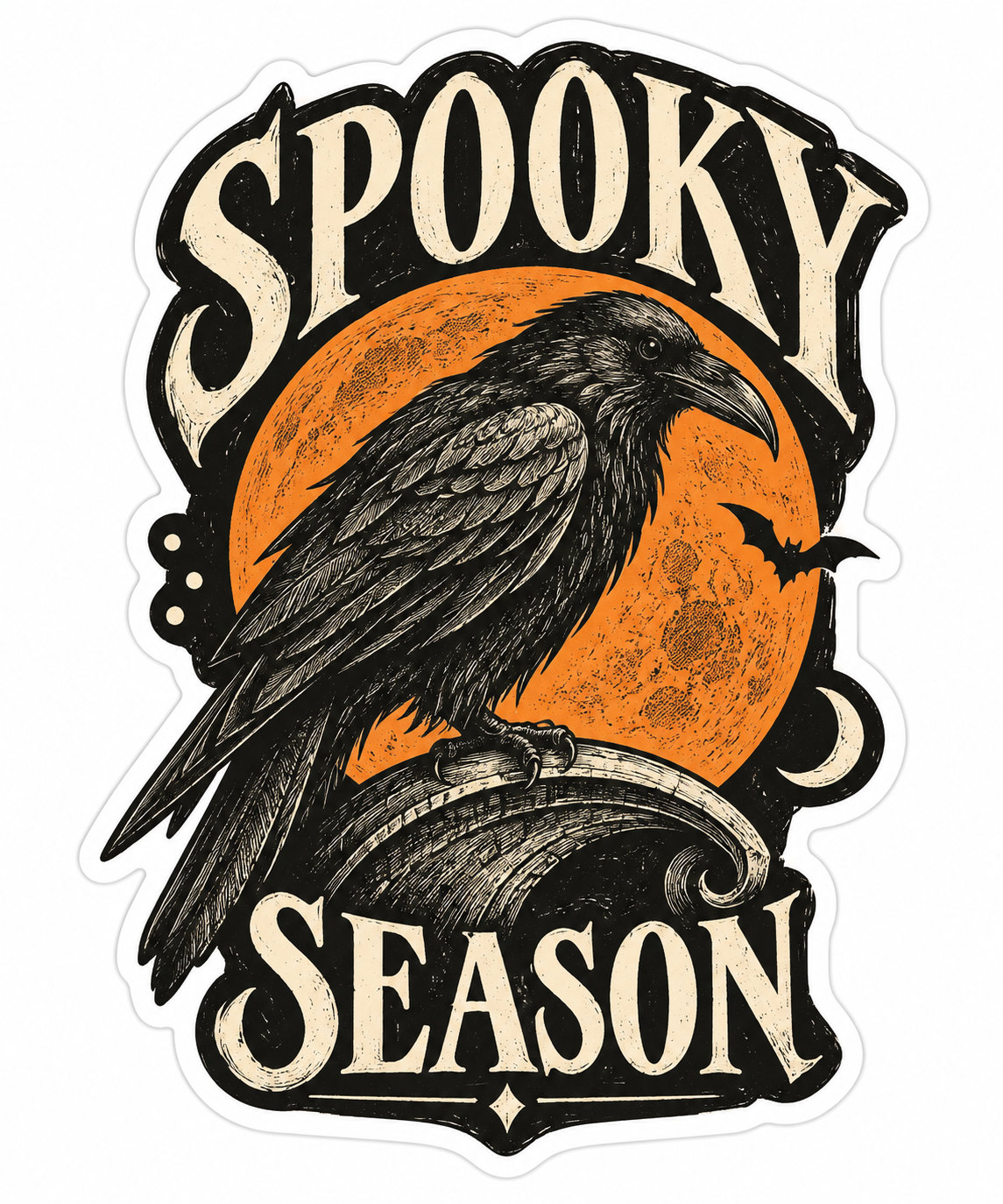 Spooky Season Die-Cut Sticker