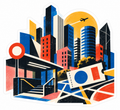 City Hopper Die-Cut Sticker