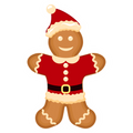 Gingerbread Person Die-Cut Sticker