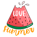 Love Summer Die-Cut Sticker