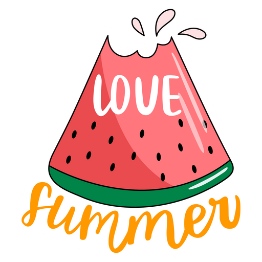 Love Summer Die-Cut Sticker