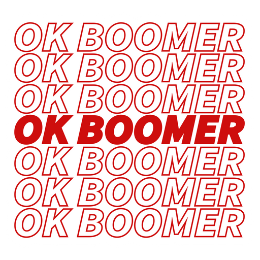OK Boomer Die-Cut Sticker