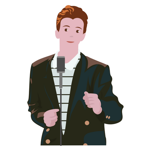 Rick Rolled Die-Cut Sticker