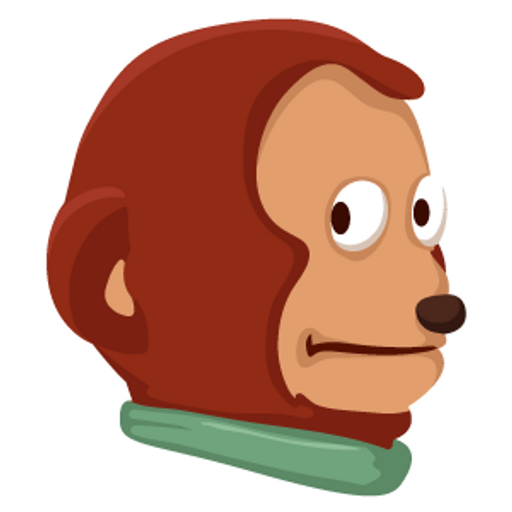 Awkward Monkey Die-Cut Sticker