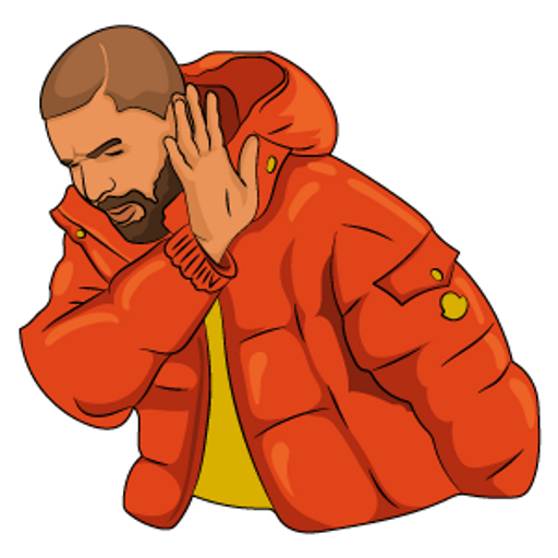 Drake Meme Die-Cut Sticker